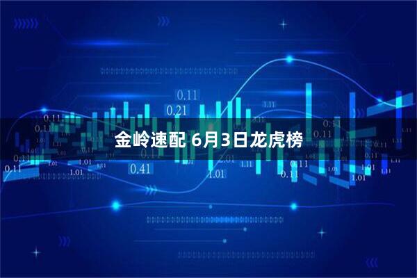 金岭速配 6月3日龙虎榜