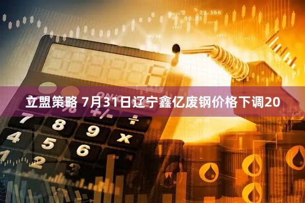 立盟策略 7月31日辽宁鑫亿废钢价格下调20